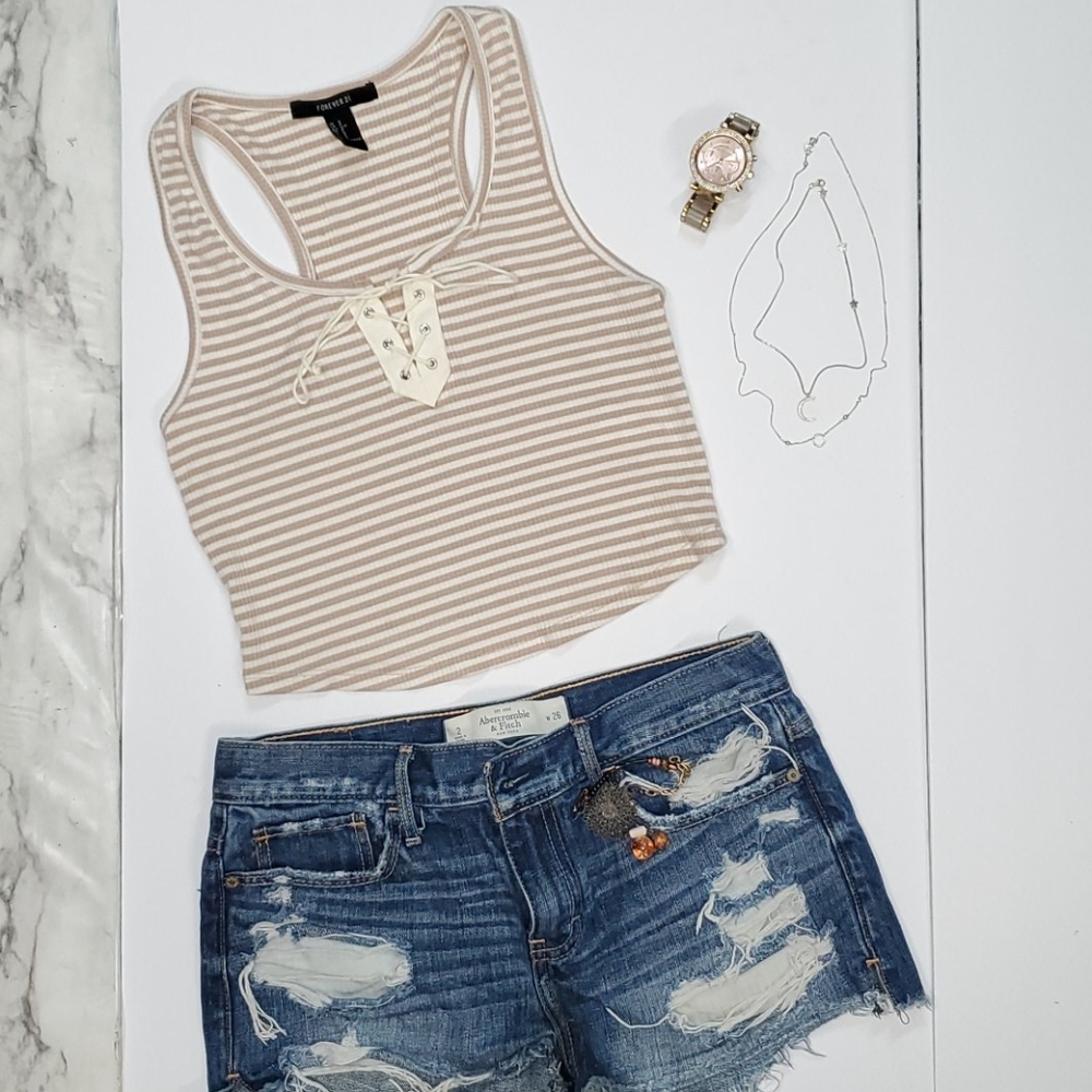 Forever TwentyOne  strip crop top